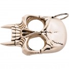 Vampire Skull Self Defense Keychain White