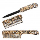 Hidden Comb Knife - Leopard