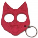 Kitty Kat Defense Keychain - Red