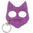 Kitty Kat Defense Keychain - Purple