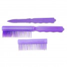 Plastic Comb Knife w/ Window Breaker Skull Crusher - Purple