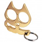 "NO MORE NICE KITTY" Compact Cat Knucks - Gold