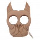 Brutus Bull Dog Self Defense Keychain Brown