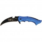 Large Karambit Style Assisted Opening Knife - Blue