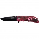 Elk Ridge ER-A008 Spring Assisted Knife - Pink Camo