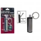 Outdoor Emergency Match Style Fire Starter With Compass & Keychain