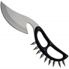 Cobra Spike Strike-Control Tactical Fixed Blade Knife - Matte Silver