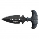 Stonewash Blade Push Dagger with Black Handle