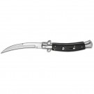 TalonMaster Italian Stiletto Switchblade with Hawkbill Blade - The Raptor of Pocket Knives - Black