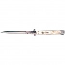 Extra Large 13" Godfather Automatic Knife - White Pearl