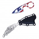 4.25" Neck Knife - American Flag