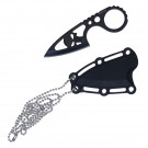 4.25" Neck Knife - Black