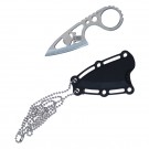 4.25" Neck Knife - Silver