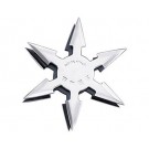 6 Point 4" Throwing Star - Black