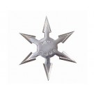6 Point 4" Throwing Star - Silver