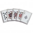 "Spades Royal Flush" 5 Piece Throwing Cards