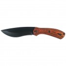 Recurve Wood Handle Hunting Knife 