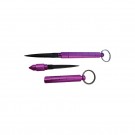 Purple Vigilant Keychain Kubaton with Concealed 2" Blade