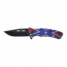 Assisted Opening Tactical Folding Knife - Confederate Flag