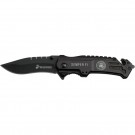 Leatherneck Assisted Knife - Black Drop Point Plain