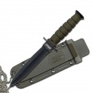 Double Edged Neck Knife - OD Green