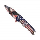 Heritage Talon Patriotic Spring Assisted Knife - USA Flag
