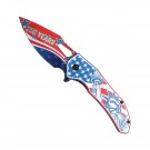 Liberty 250 Patriotic Spring Assisted Knife - Red White Blue