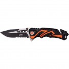 MTech USA MT-A865 Spring Assisted Knife - EMT/Orange