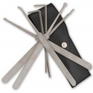 6 Piece Lockpicking Kit W/ Faux Leather Case
