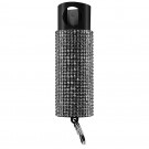 Stylish Bling Pepper Spray: Defense Meets Dazzle - Black Rhinestone