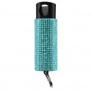 Stylish Bling Pepper Spray: Defense Meets Dazzle - Teal Rhinestone