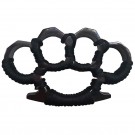 GripMaster Cord-Wrapped Metal Knuckles - Enhanced Hold, Tactical Defense - Black