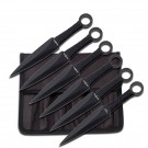 Cord Wrapped Handle Throwing Knife Set - 6 Piece Set