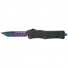 A Blade That Will Make Your Jaw Drop - Large OTF with Rainbow Damascus Blade - Tanto