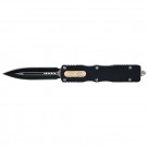 X-Switch Front Switch OTF Knife - Elite Collection - Double Edge - Black