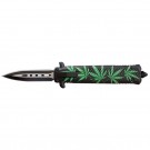 Compact OTF Defense Automatic Dagger - Marijuana
