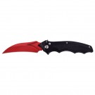 Hawkbill Blade Automatic Knife - Blood Red Blade