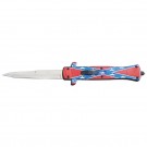 Dixie Flag Design ABS Handle OTF Knife