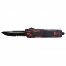 The Android OTF Knife - Black with Red Accent
