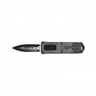 Compact Commando Stubby Front Switch OTF Knife - Gray Spider Web
