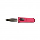 Stubby Front Switch OTF Knife - Pink
