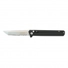 Tactical EDC Automatic Knife with Safety Lock and G-10 Handle - Black Tanto