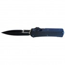 Stealth Dagger Elite OTF Automatic Knife - Blue Rivets and Clip