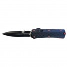 Stealth Dagger Elite OTF Automatic Knife - Red Rivets and Clip