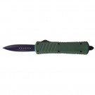 Stealth Operative Out-the-Front (OTF) Automatic Knife with Green G-10 Handle