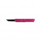 Compact Pink OTF Knife - Black Tanto Blade with Anodized Aluminum Handle