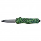Full Size Marijuana Leaf Design OTF Knife