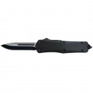 Smooth Operator Covert OTF Knife - Black Handle with Single Edge