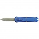 OTF Blue Handle & Silver Blade with Switch on Top Auto 