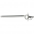 43.5" Black Wire Wrapped Medieval Rapier Sword